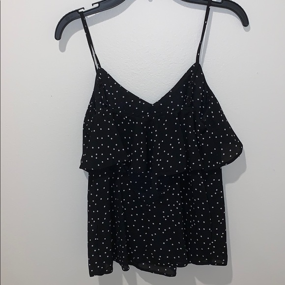 polka dot ruffle cami - Picture 3 of 3